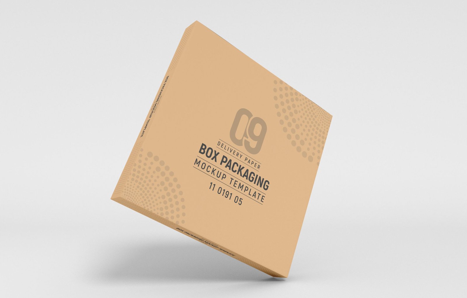 Large Cardboard Paper Parcel Delivery Box Mockup